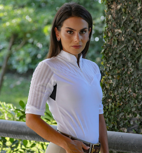 LOLLY Short Sleeve Show Shirt for Women - BellEq™ Equestrian Apparel
