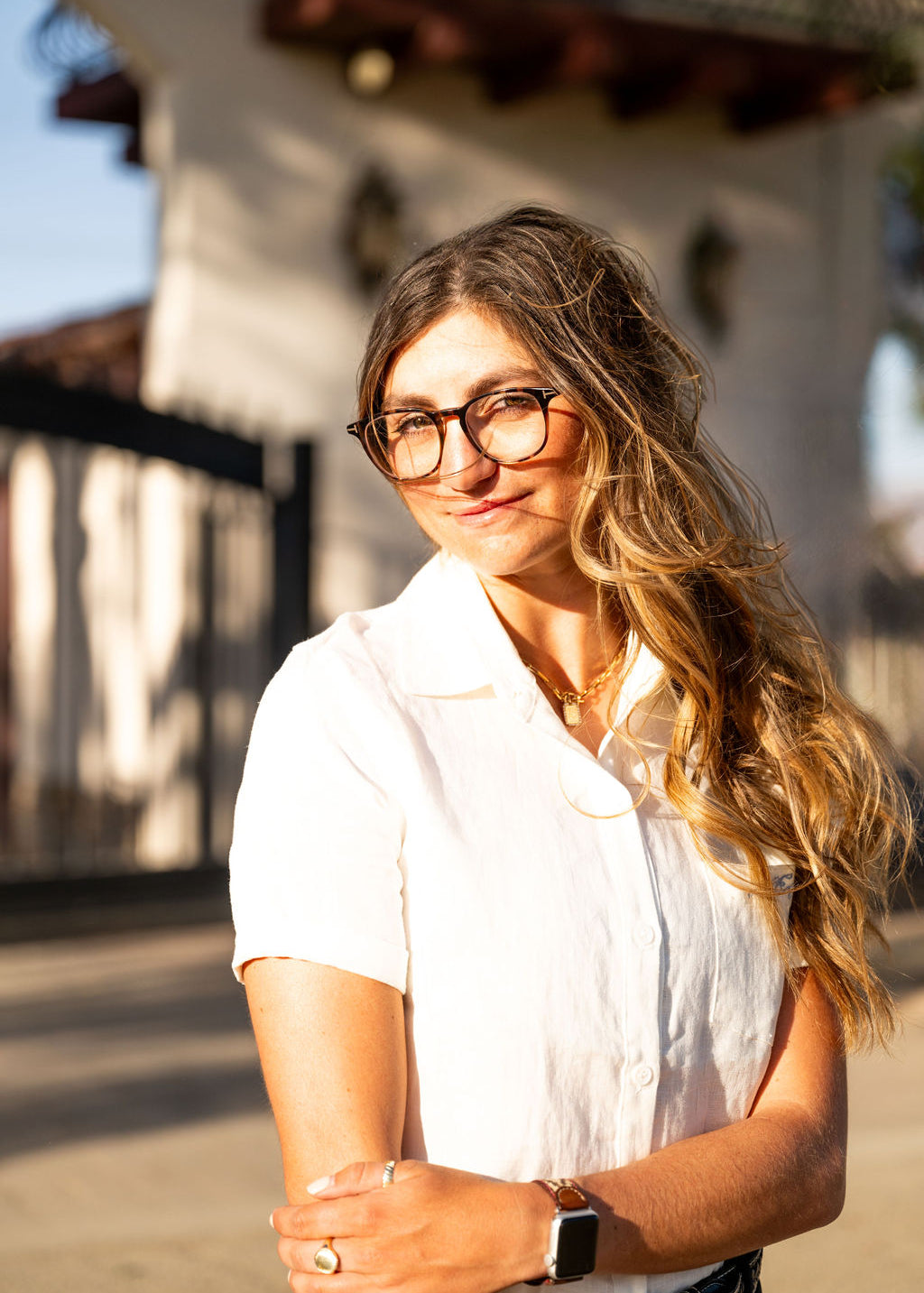 MICHELLE. 100% Linen Button Down Camp Shirt - BellEq™ Equestrian Apparel