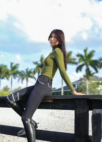 POPPI x Long Sleeve Schooling Top for Women - BellEq™ Equestrian Apparel