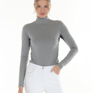 Summer mesh shirt in slate - front view